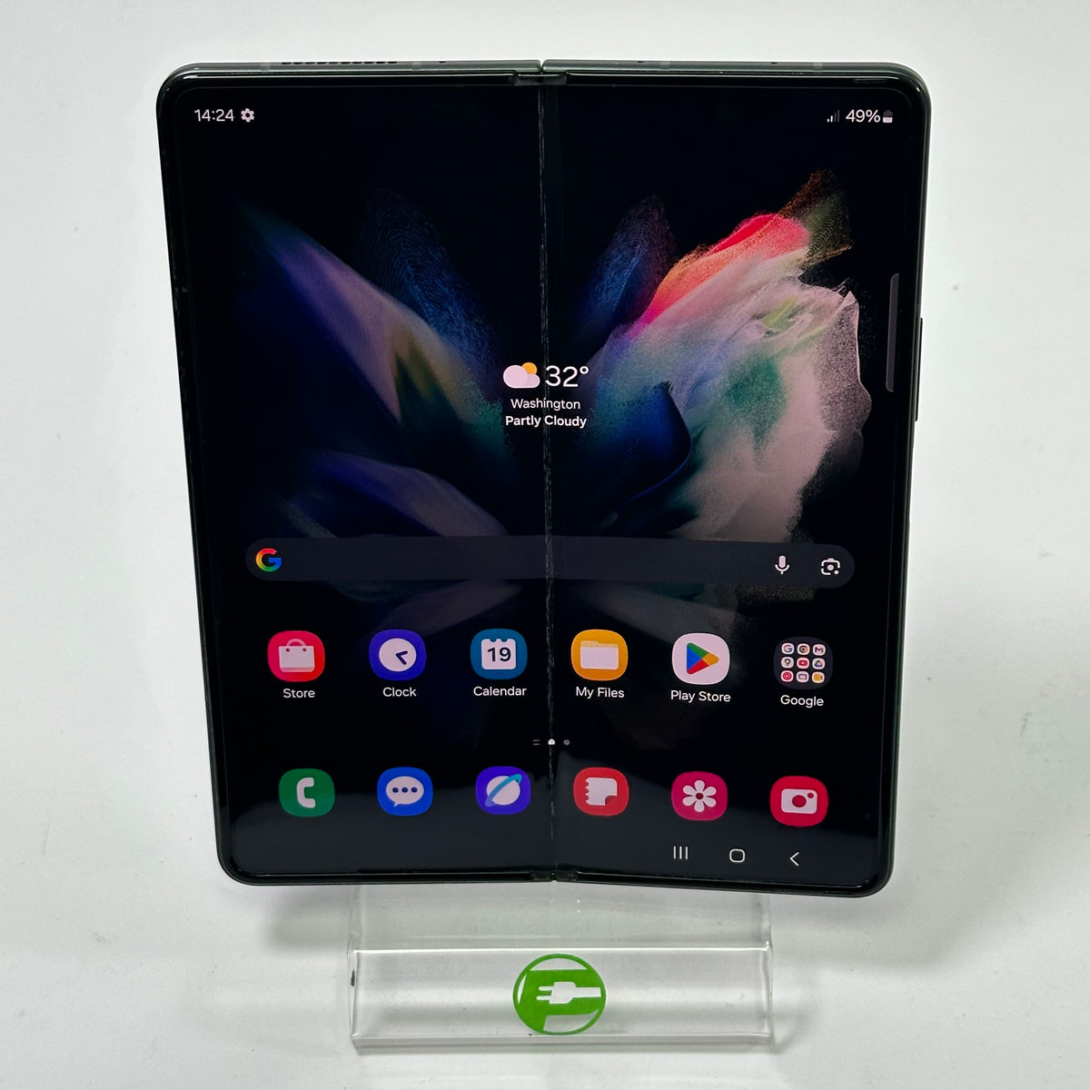 Broken Unlocked Samsung Galaxy Z Fold3 512GB SM-F926B/DS Blue Bad Audio
