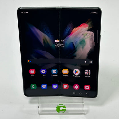 Broken Unlocked Samsung Galaxy Z Fold3 512GB SM-F926B/DS Blue Bad Audio