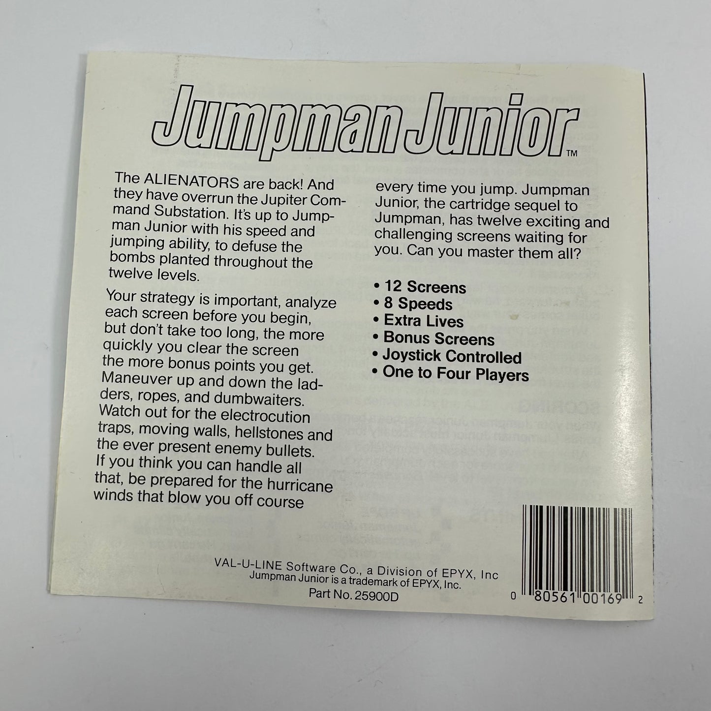 Jumpman Junior (Commodore 64, 1983)