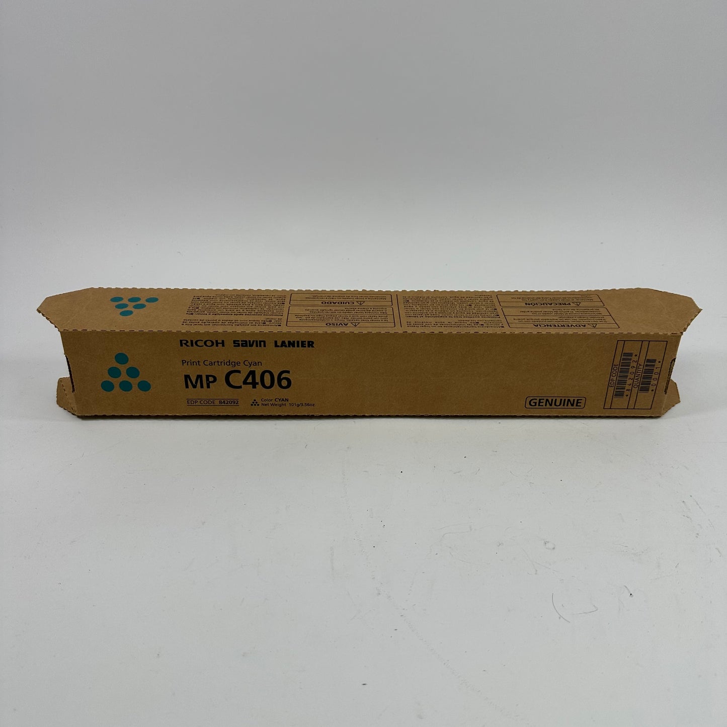 New Ricoh MP C406 842092 Cyan Print Cartridge