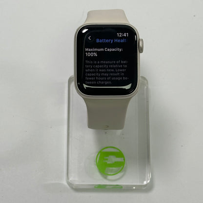 Unlocked Apple Watch SE 2nd Gen 40MM Starlight Aluminum MRFW3LL/A