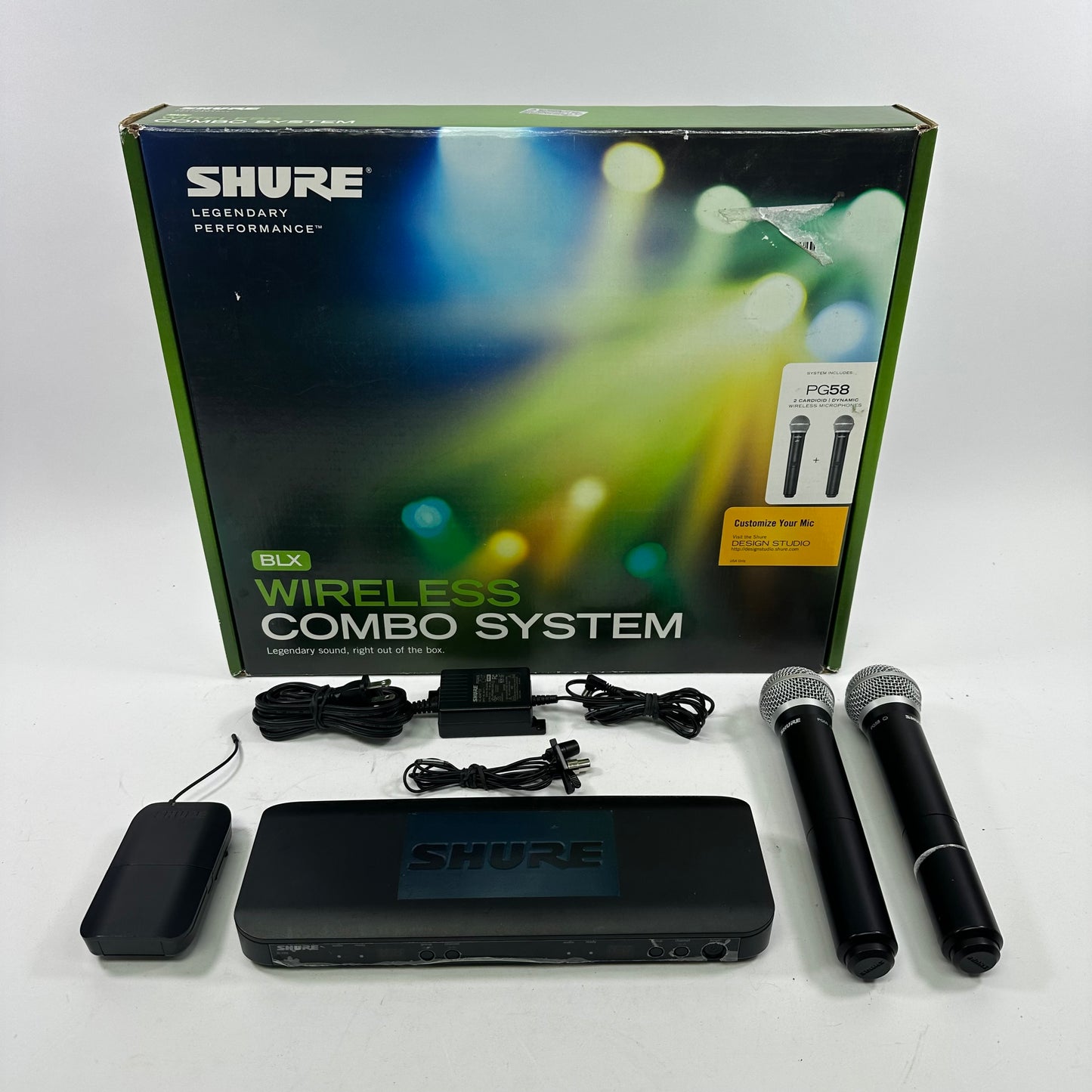 Shure BLX Wireless Combo System BLX288/PG58-H10