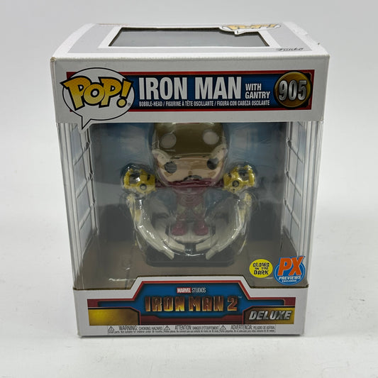 New Funko Pop Iron Man 2 Iron Man with Gantry Deluxe Bobble-Head #905