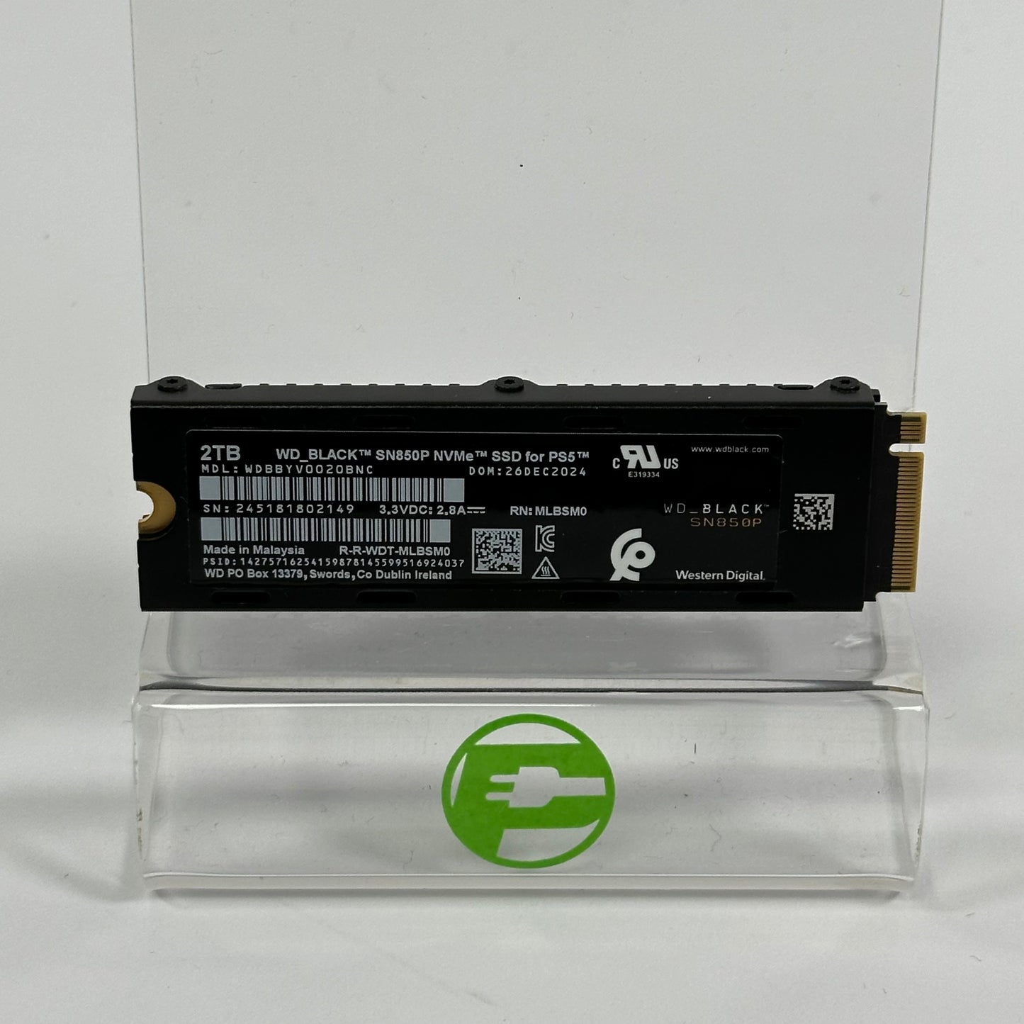 Western Digital WD 2280mm Black SN850P 2TB M.2 SSD WDBBYV0020BNC