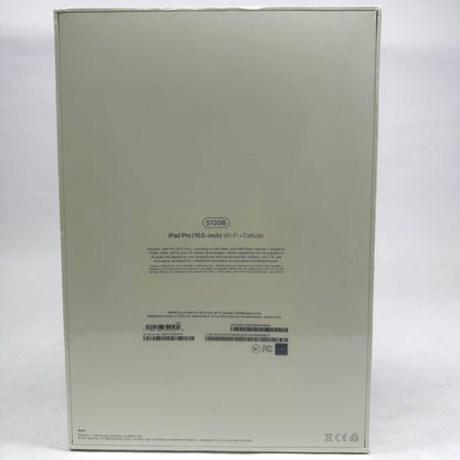 New WiFi Only Apple iPad Pro 10.5" 512GB Space gray 
