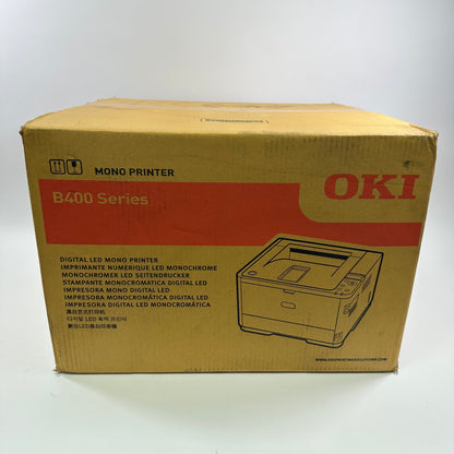 New Oki B400 Series Digital LED Mono Printer Black 62444301