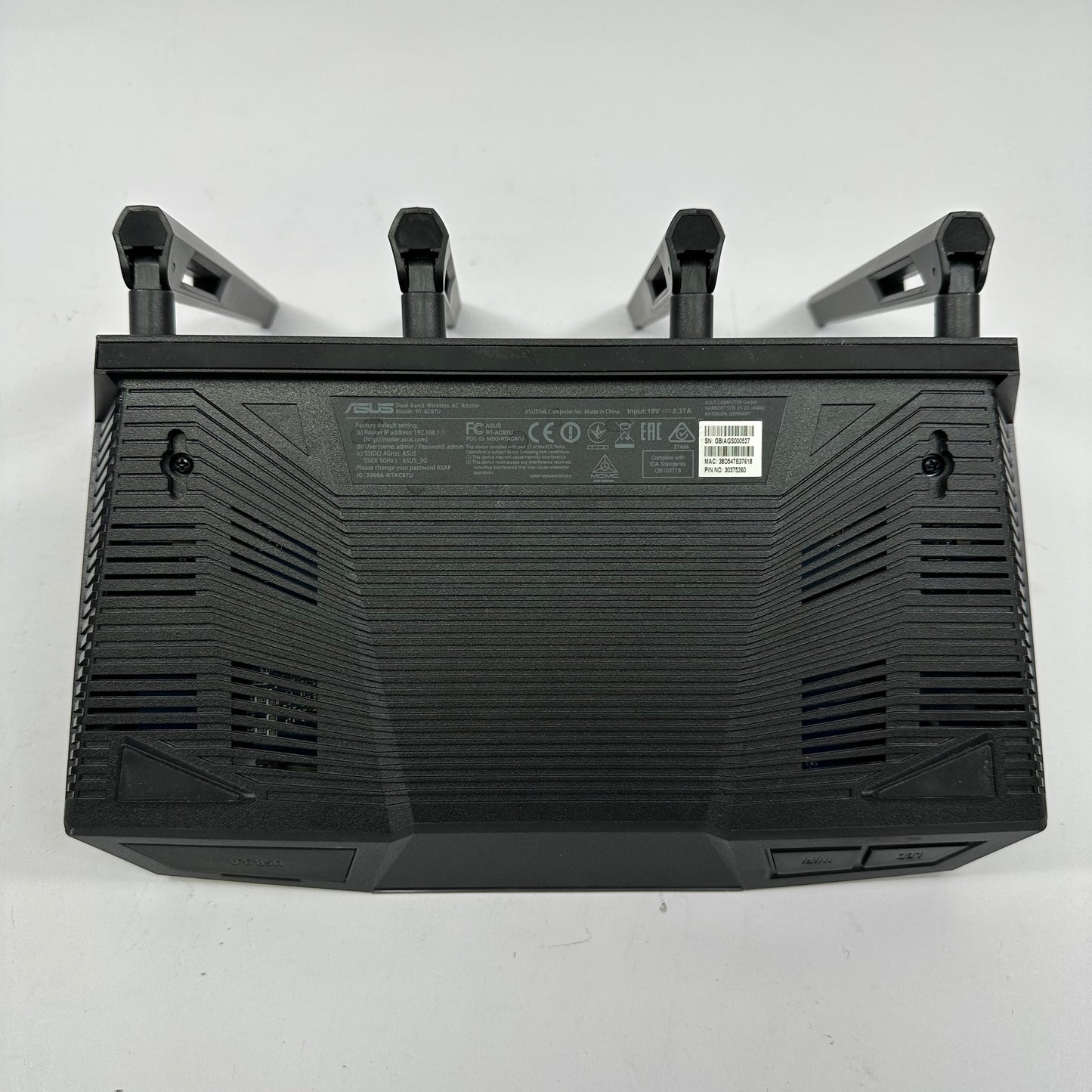 ASUS AC2400 Dual Band WiFi 5 RT-AC87U Wireless-AC Router