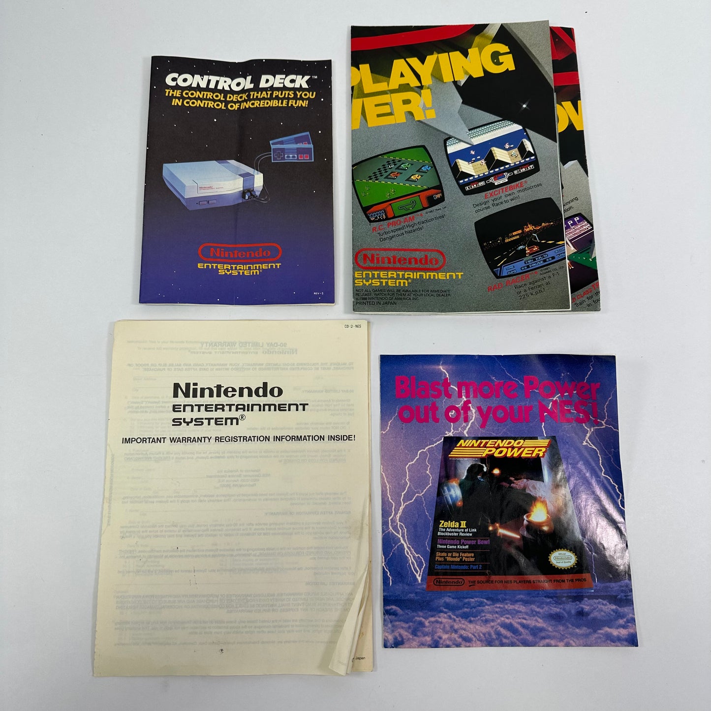 Nintendo Entertainment System NES Action Set Video Game Console Set NES-001 Gray