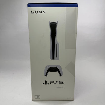 New Sony PlayStation 5 Slim Disc Edition PS5 1TB White Console Gaming System 