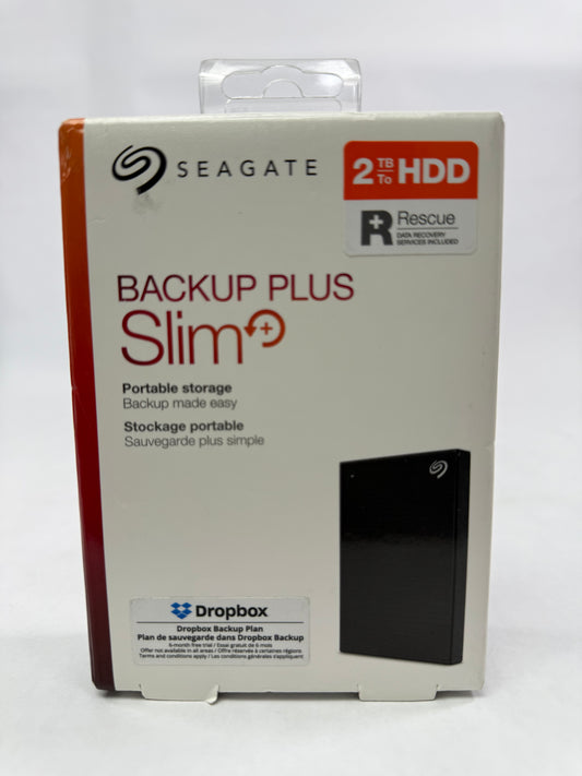 New Seagate Back up plus slim 2 TB Backup Plus Slim SRD0VN2
