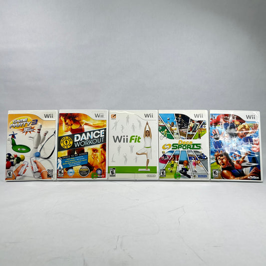 Lot of 6 Nintendo Wii Games with Nerf Sports Pack