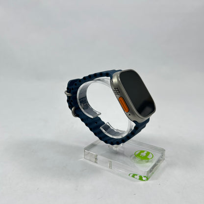Unlocked Apple Watch Ultra 2 49MM BLUE Titanium Blue Ocean Band MREG3LL/A