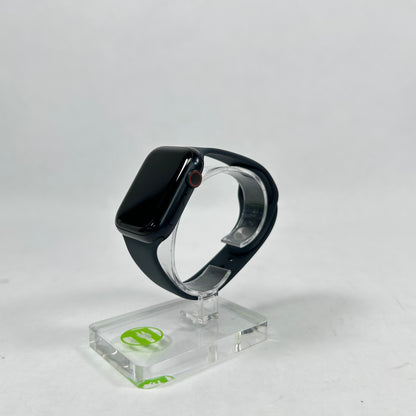 Unlocked Apple Watch Series 9 45MM Black Aluminum Black Sport Band MRMD3LW/A