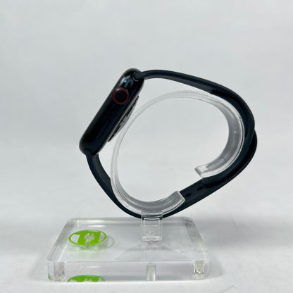 Unlocked Apple Watch Series 9 45MM Black Aluminum Black Sport Band MRMD3LW/A
