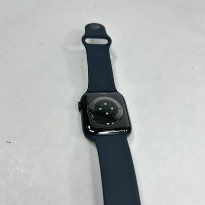 Unlocked Apple Watch Series 9 45MM Black Aluminum Black Sport Band MRMD3LW/A