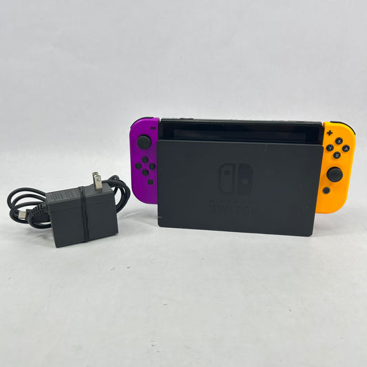 Nintendo Switch v1 Video Game Console HAC-001 Purple yellow