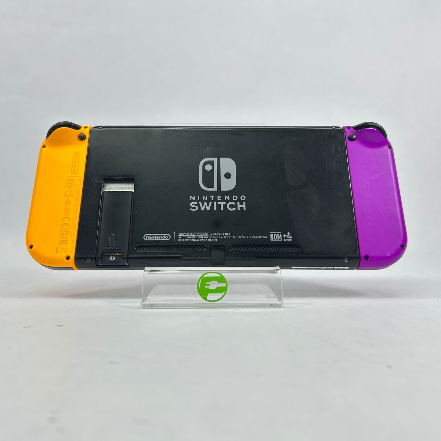 Nintendo Switch v1 Video Game Console HAC-001 Purple yellow
