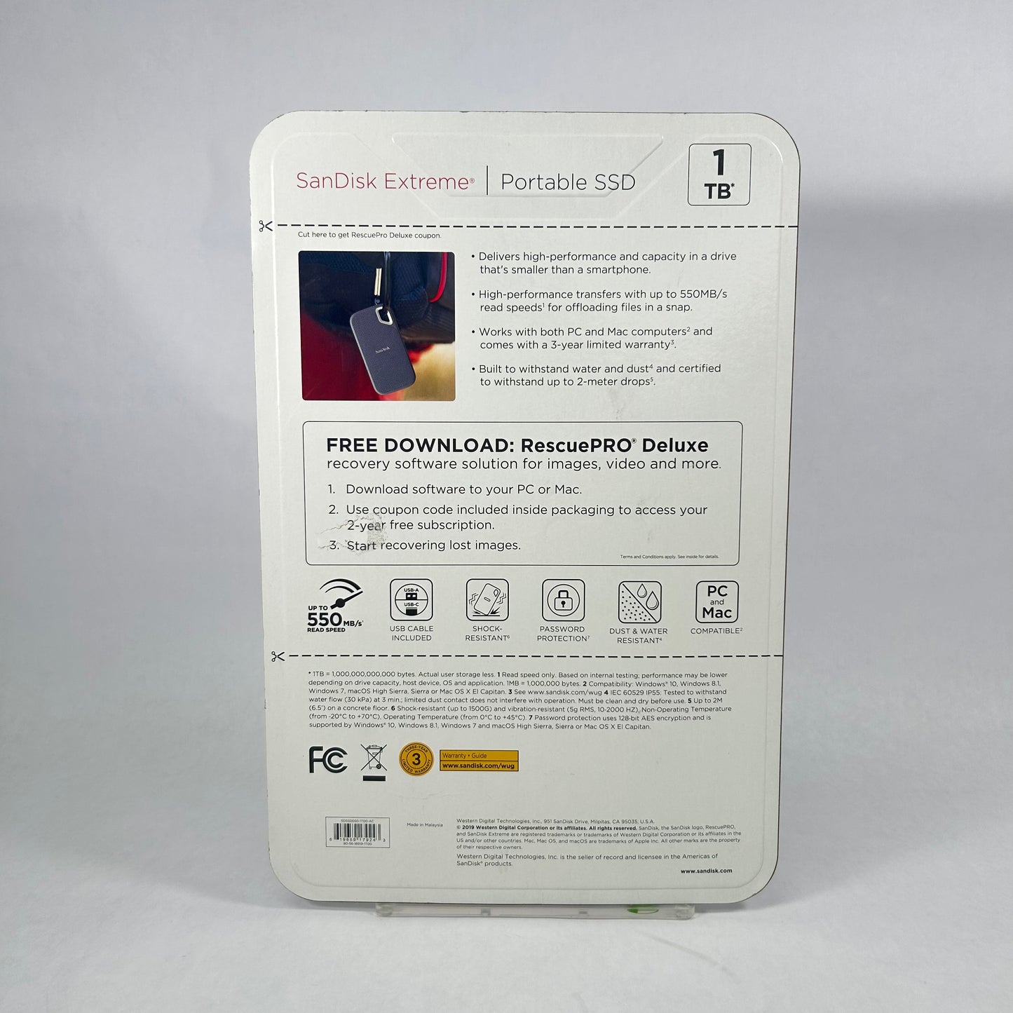 New SanDisk 1TB Extreme Go Portable SSD Extreme Portable SSD