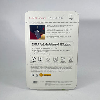 New SanDisk 1TB Extreme Go Portable SSD Extreme Portable SSD