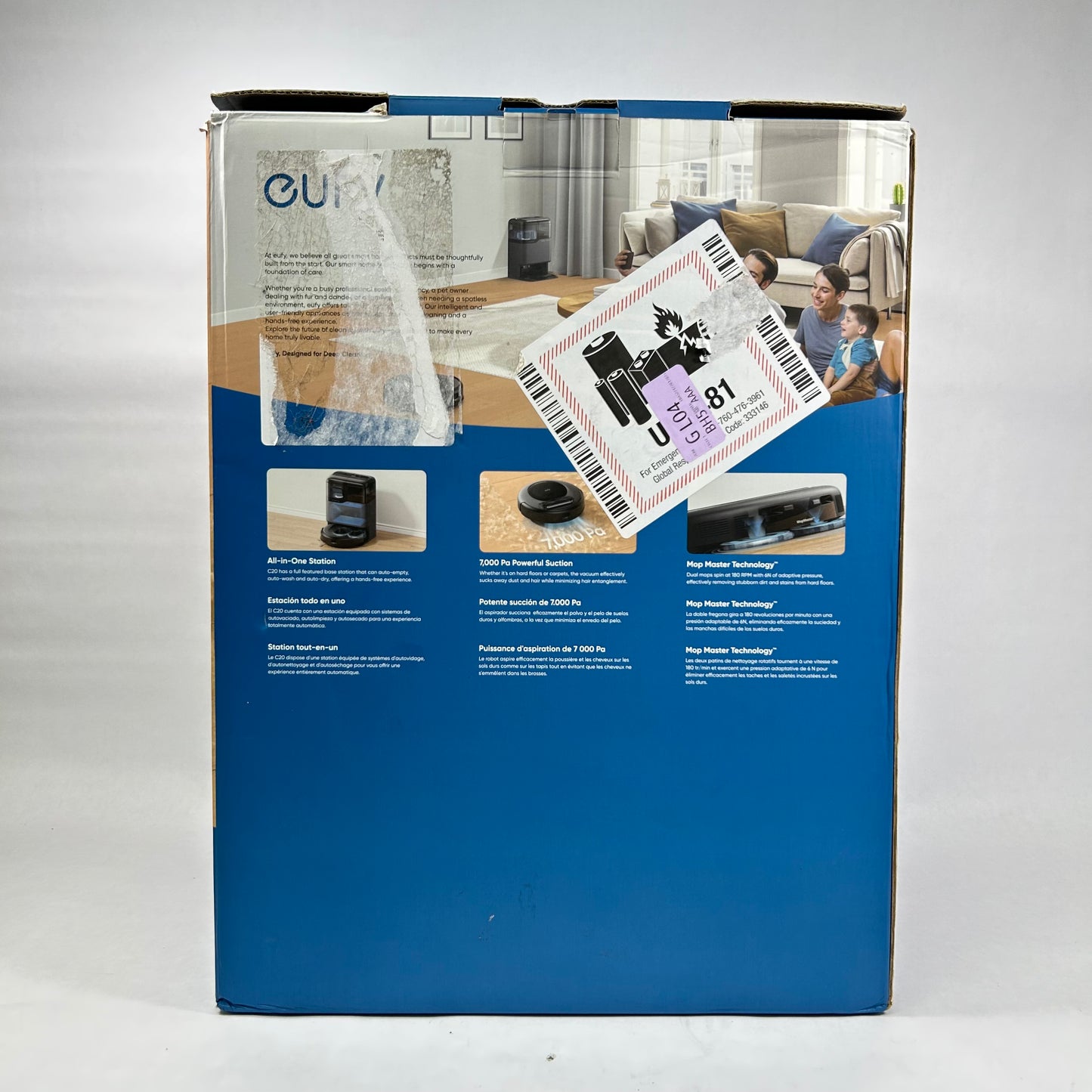 New Eufy Robot Vacuum  Mop Omni C20 Self Emptying All-in-One Station Auto Drying