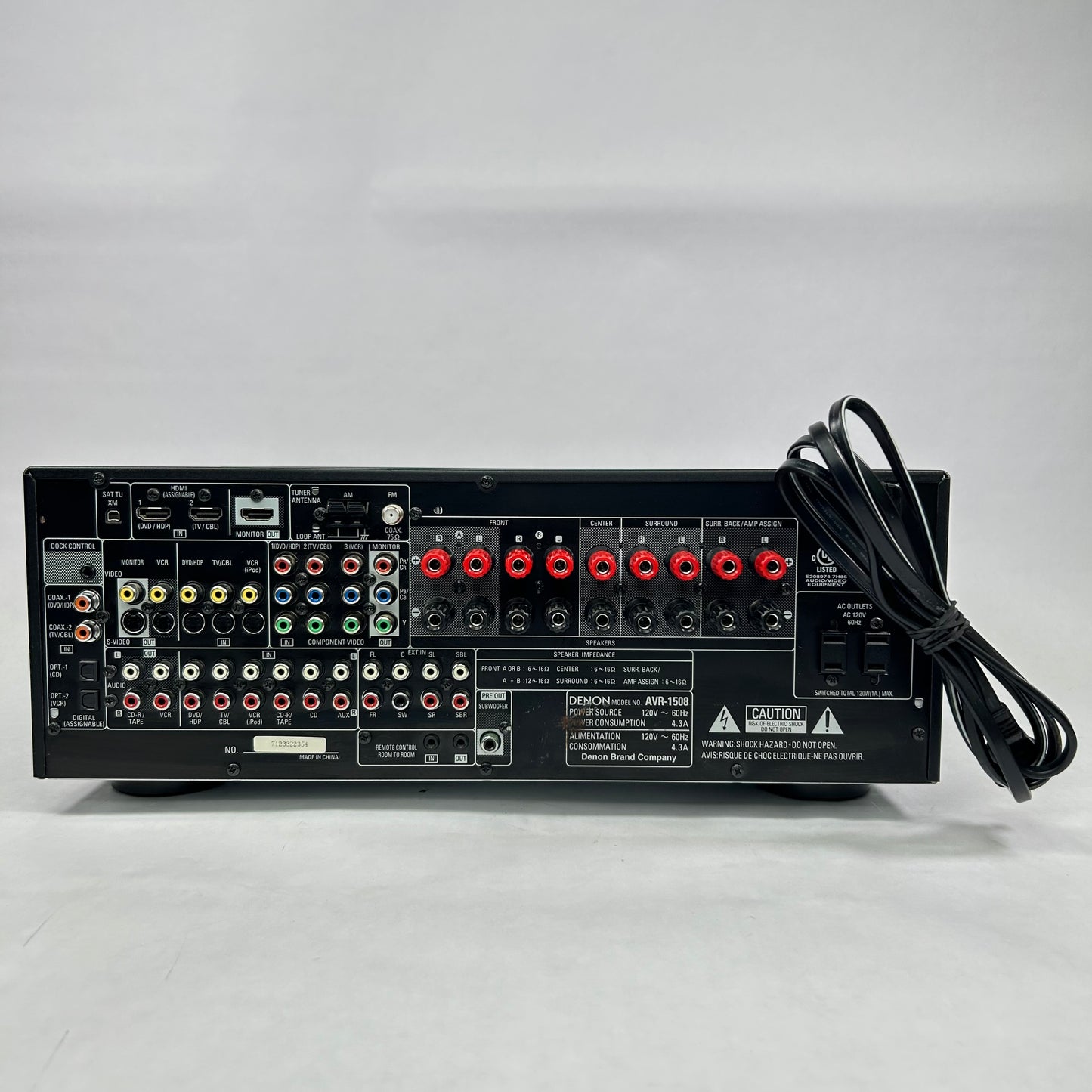 Denon AVR-1508 AV Surround Receiver