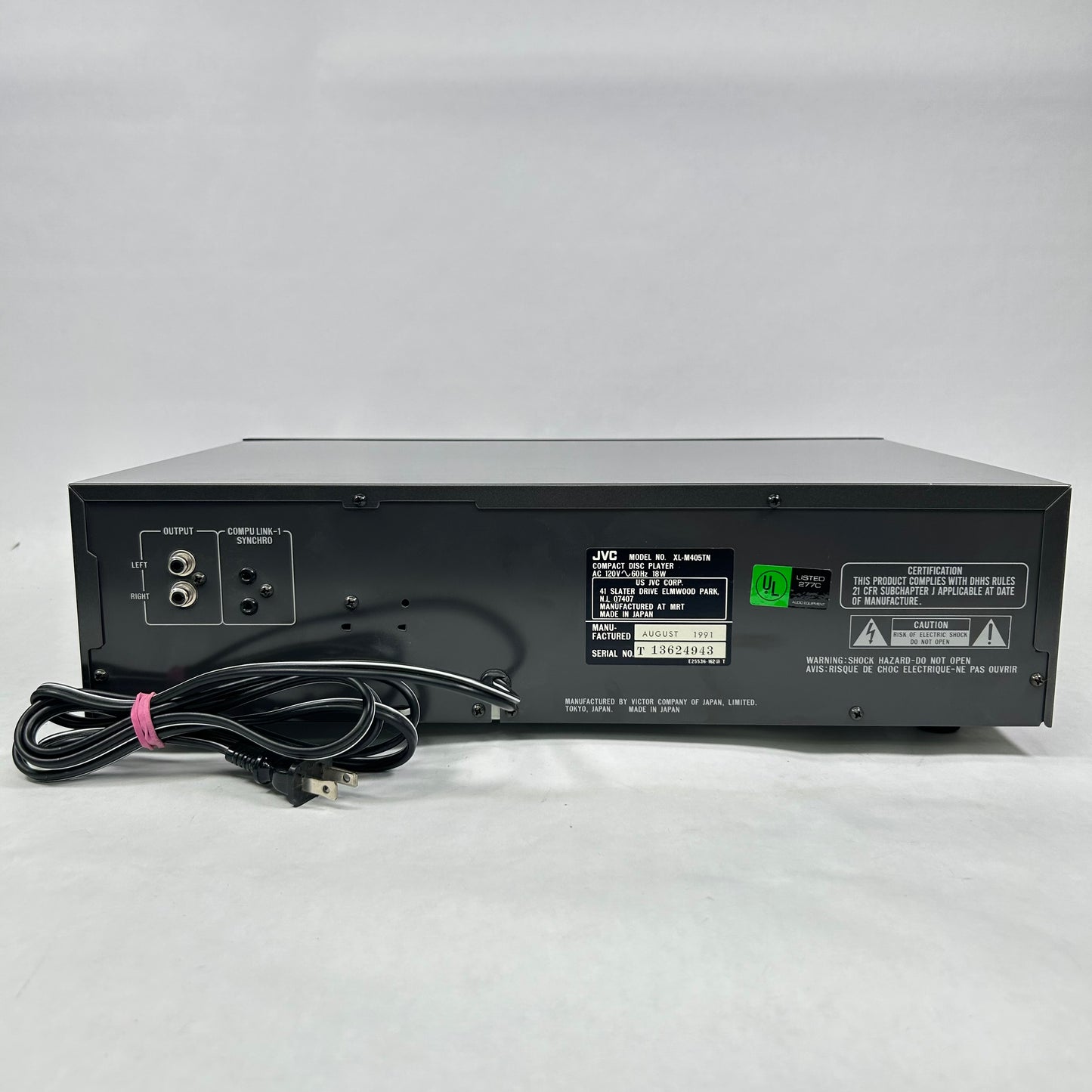 JVC XL-M405 Vintage Multi‑Disc CD Changer XL‑M405TN