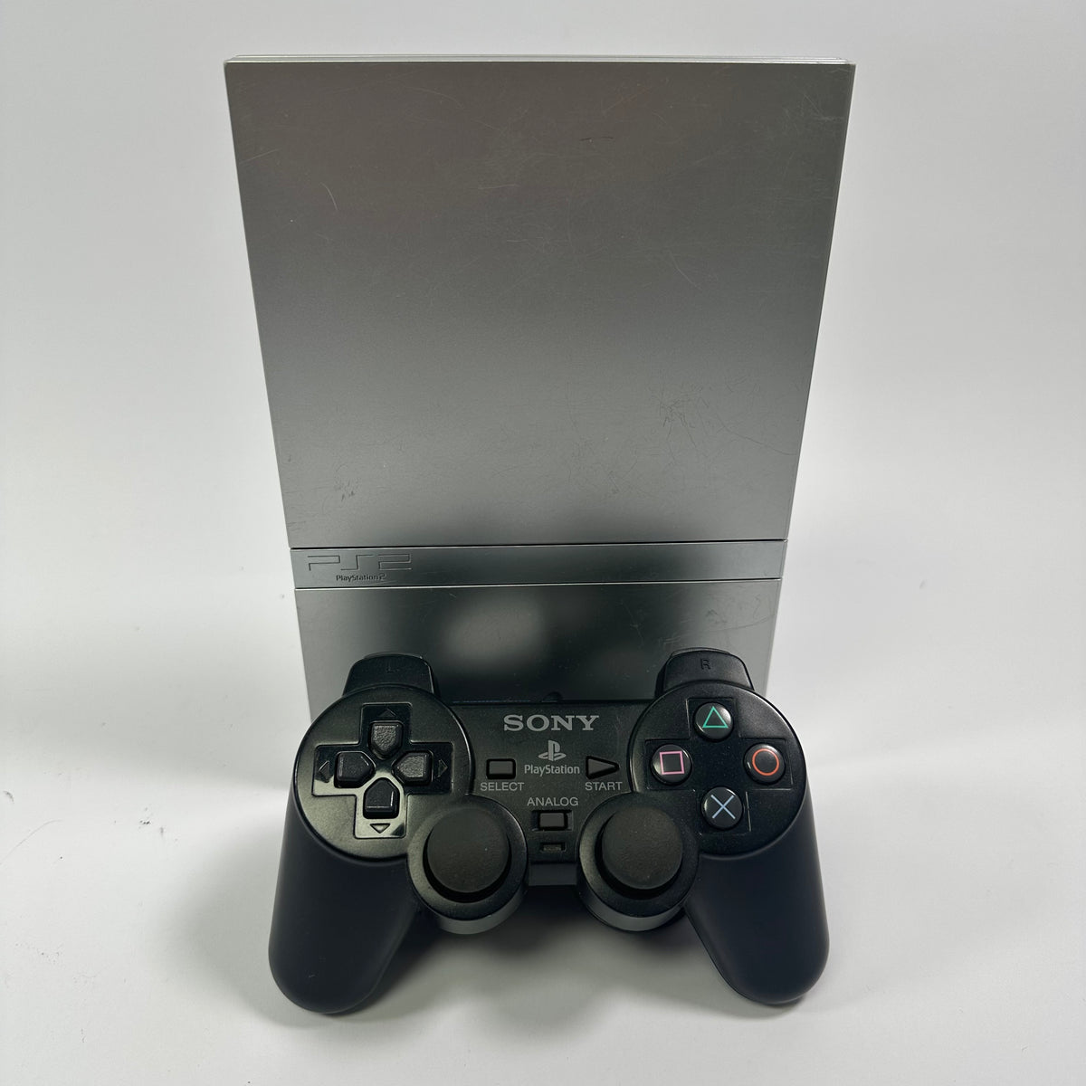 Sony PlayStation 2 Slim PS2 Silver Console Gaming System SCPH-79001