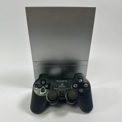 Sony PlayStation 2 Slim PS2 Silver Console Gaming System SCPH-79001