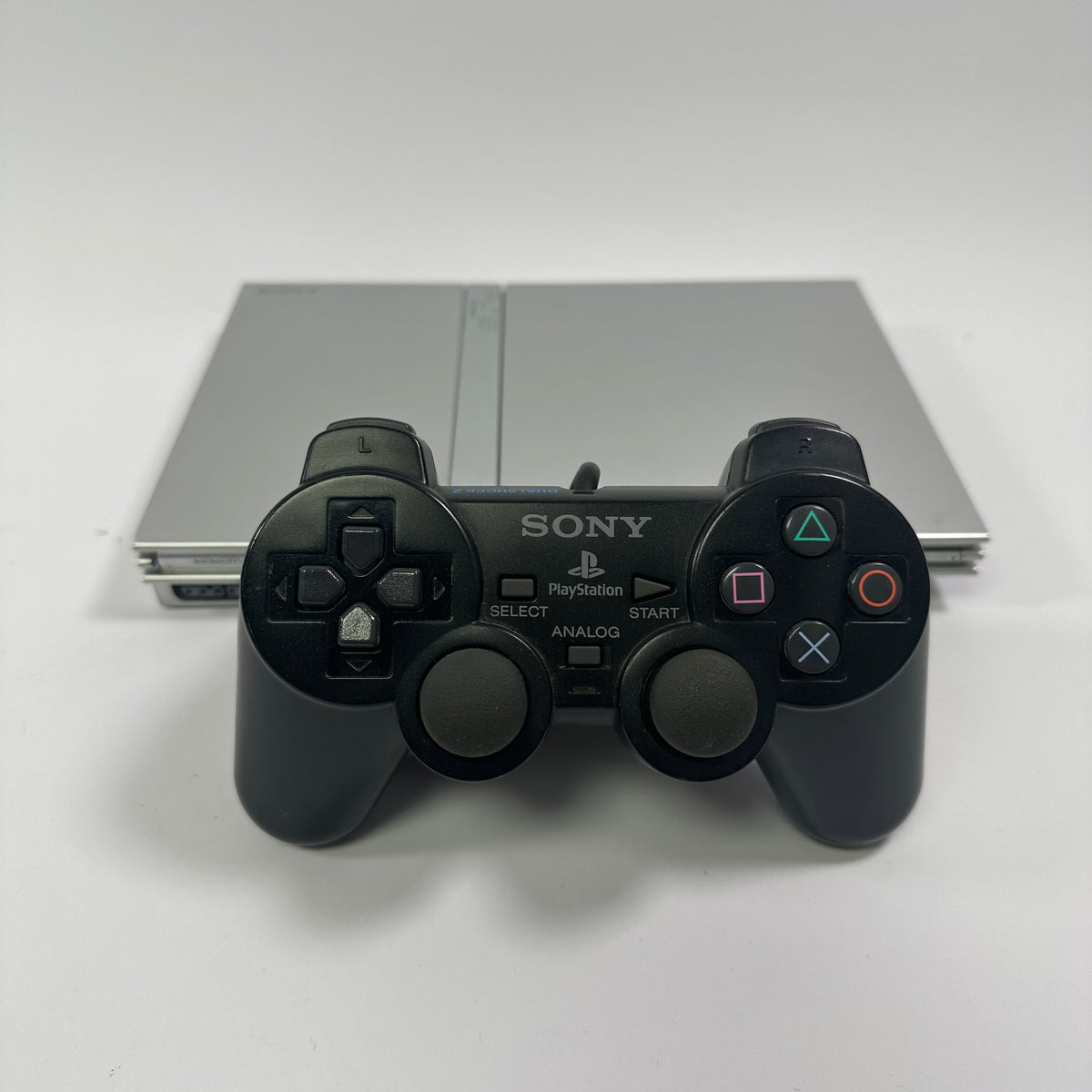 Sony PlayStation 2 Slim PS2 Silver Console Gaming System SCPH-79001