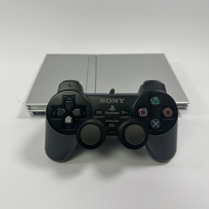 Sony PlayStation 2 Slim PS2 Silver Console Gaming System SCPH-79001