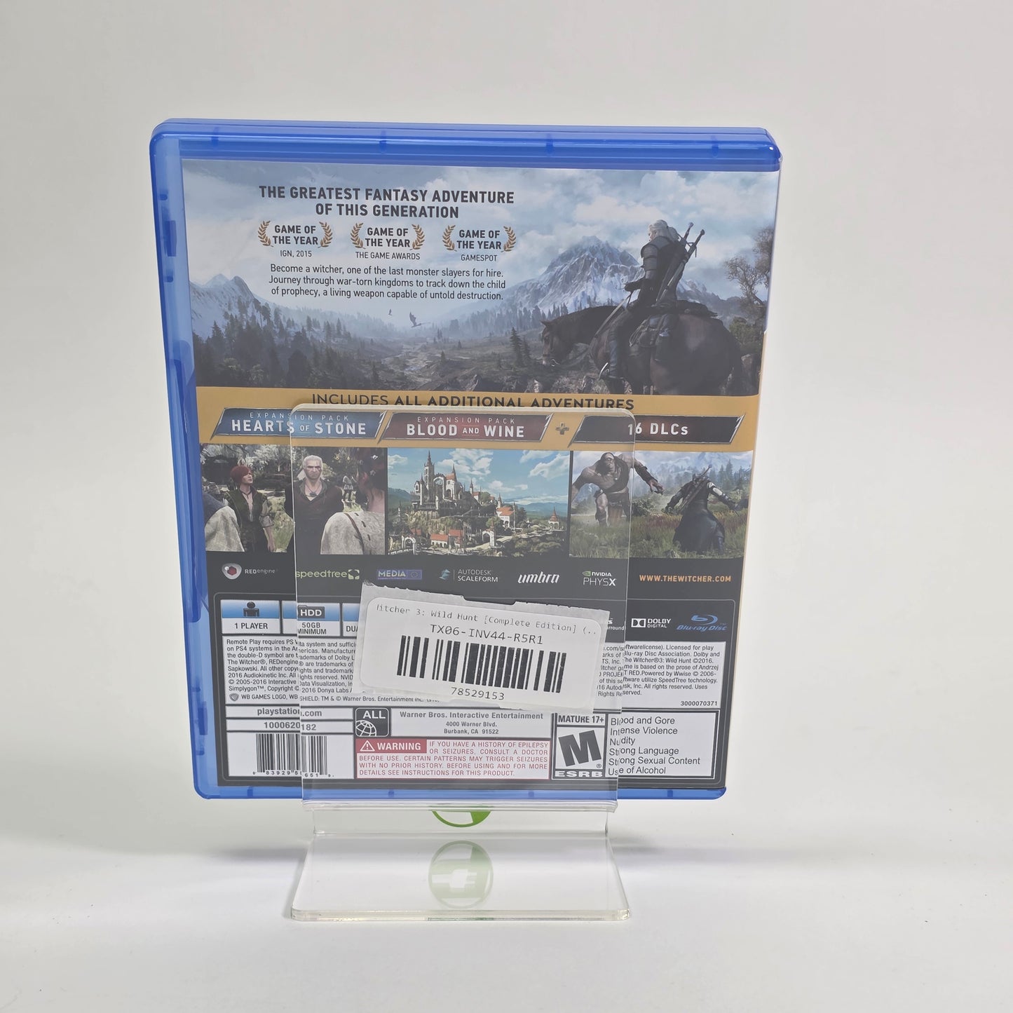 Witcher 3: Wild Hunt [Complete Edition] (Sony PlayStation 4 PS4, 2016)